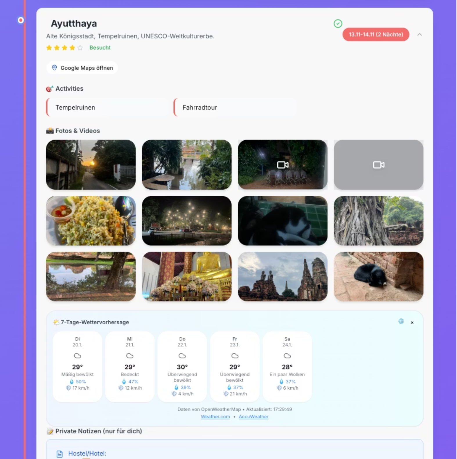 Reise Planner